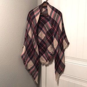 Plaid Blanket Scarf